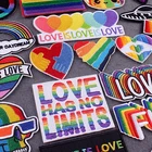 Нашивки Love is Love, ЛГБТ-патчи для геев, гордости, патчи для одежды, наклейки, радужные нашивки на одежду, аксессуары в полоску