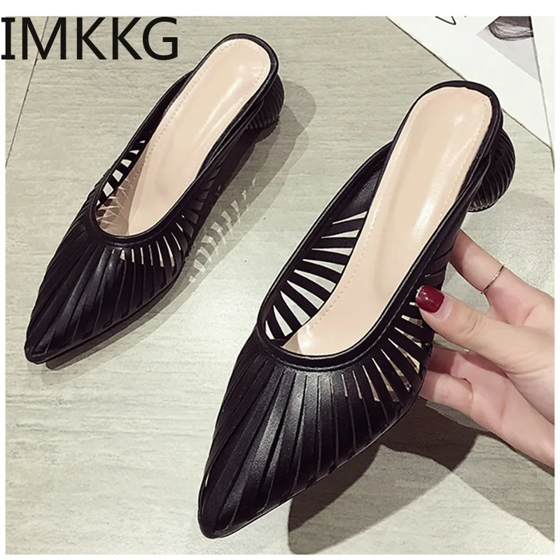 Женские мюли дизайнерские шлепанцы сланцы в полоску роскошные брендовые тапочки