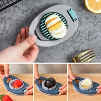 1pc multifunction egg slicers section cutter divider plastic egg splitter cut egg device creative kitchen accessories egg tools
