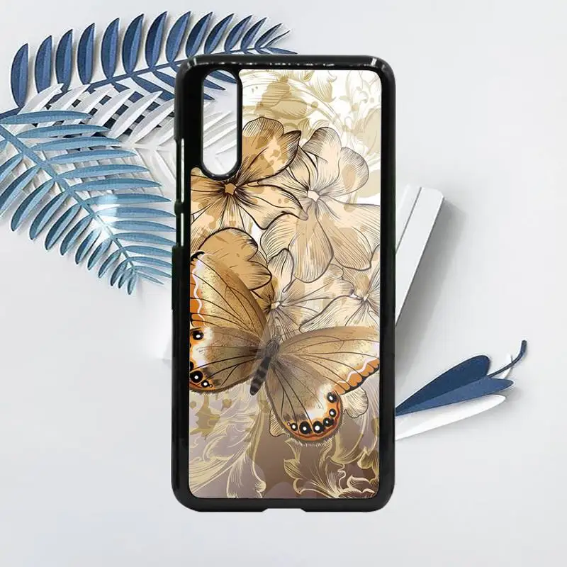 

Beautiful Flower Leaf Phone Case For Samsung galaxy S note 8 9 20 10 e lite2019 plus pro ultra Hard TPU PC