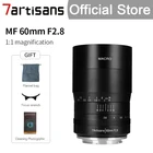 Макрообъектив 7artisans 7artisans 60 мм f2.8 1:1, совместим с Canon EOSM EOSRSony EFuji FXM43Nikon Z Mount A6000 A6500 M50