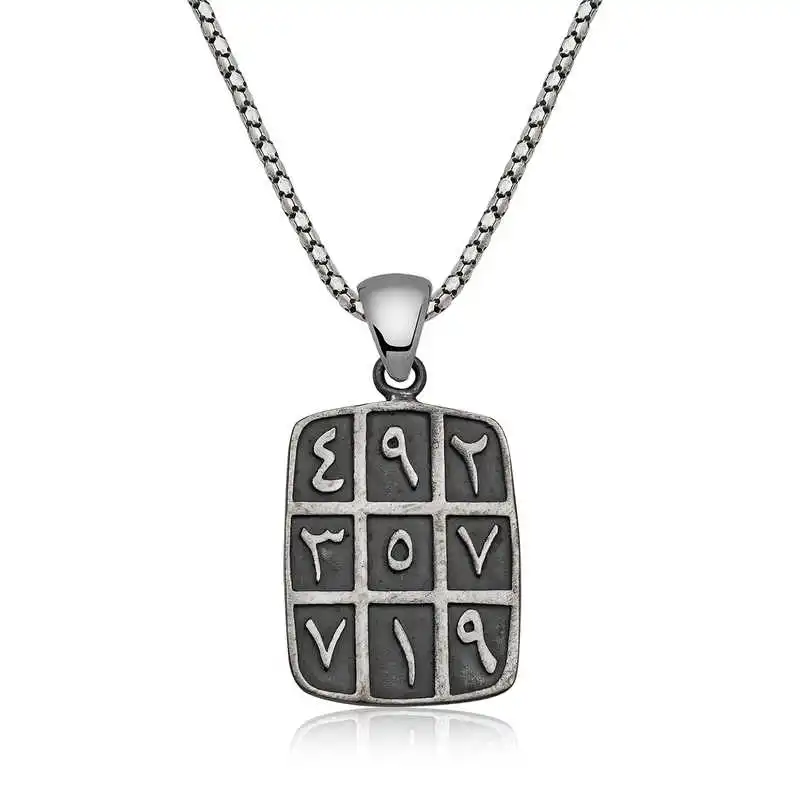 

Real Silver 925 Jewelry Silver Numerological Necklace