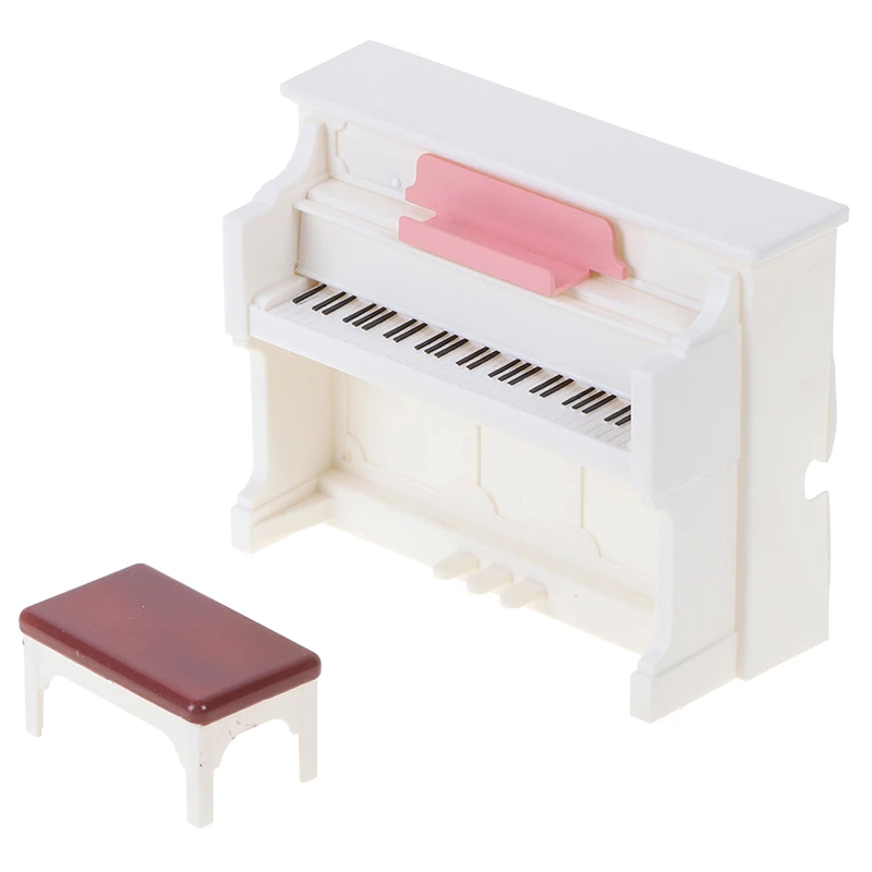 1 Набор Кукла пианино и стул Игрушка аксессуары миниатюрный кукольный домик