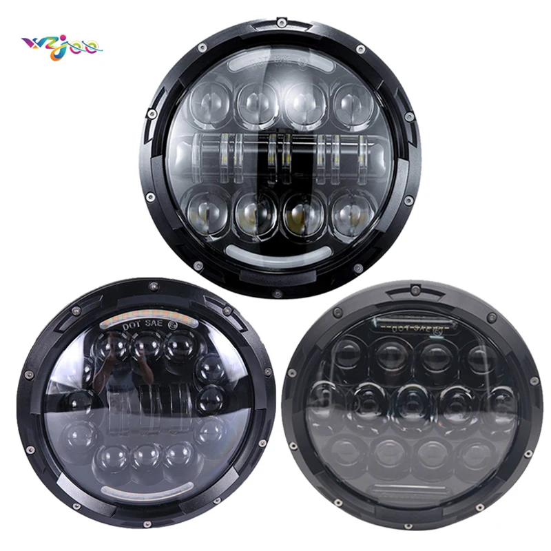 2 шт. 7 дюймов светодиодный фары для Lada 4x4 urban Нива 2007 ~ 2016 Jeep Wrangler JK Hummer H1 H2 Suzuki SamuraiUAZ