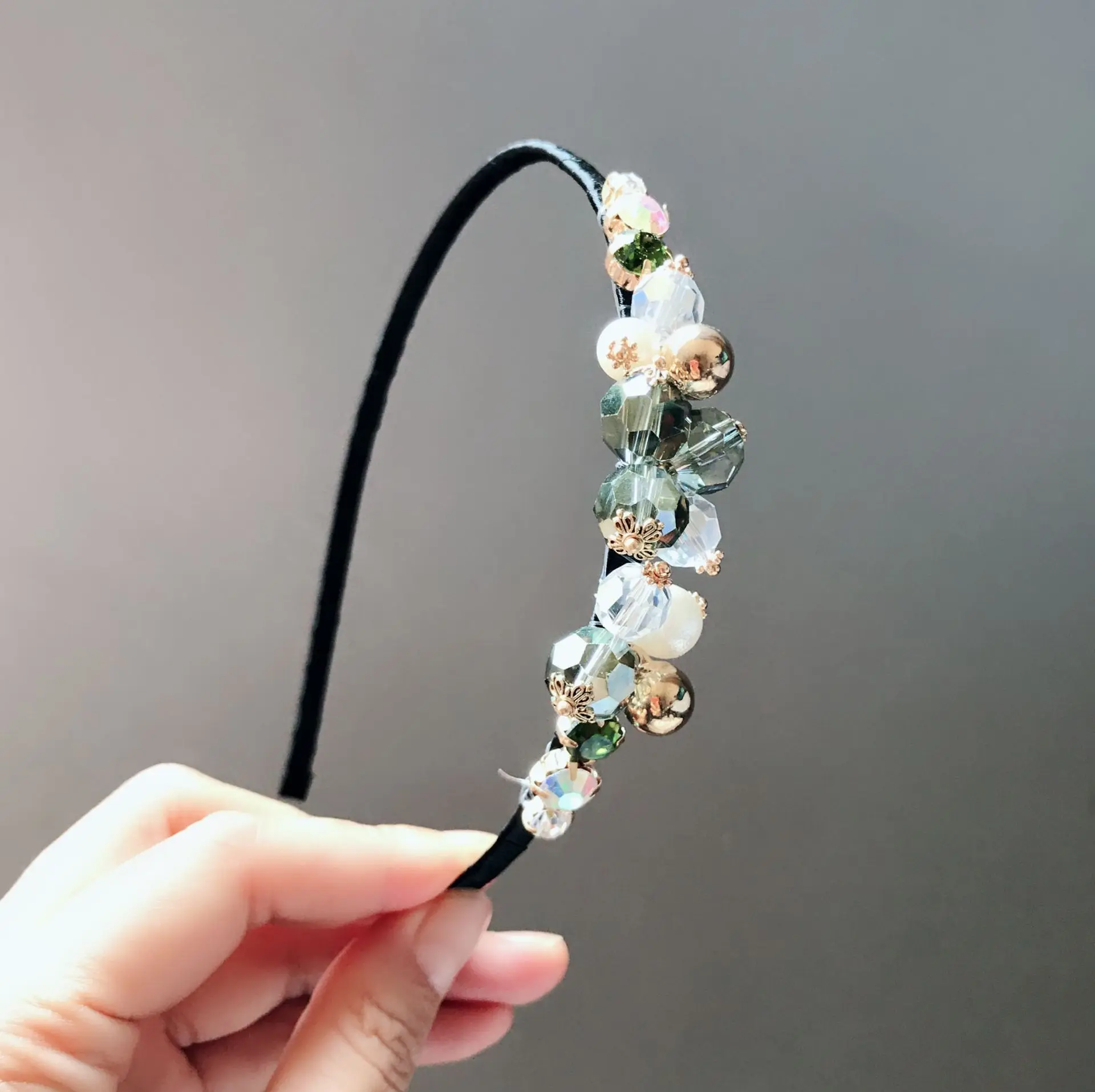 Женская повязка на голову с крупным жемчугом | Аксессуары для одежды