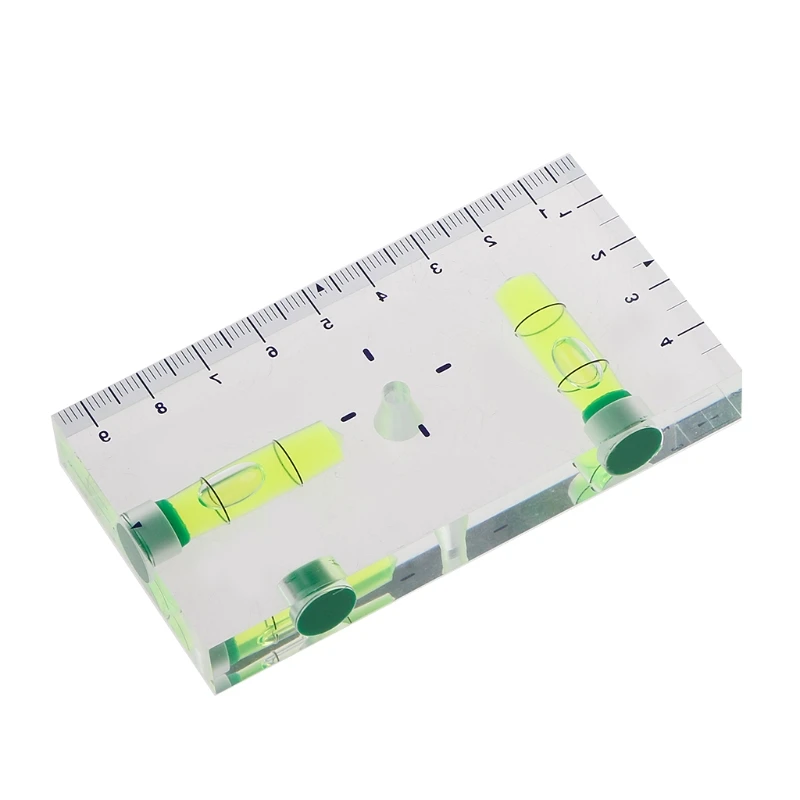 

OOTDTY High Precision Transparent Two Direction Magnetic Level Bubble Mini Spirit Level A5YD