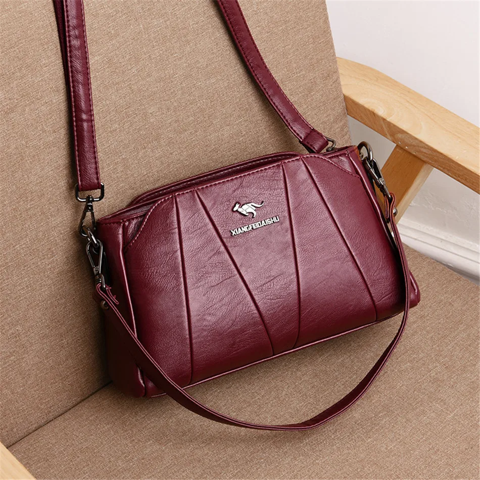 Сумки через плечо для женщин 2019 Sac a Main мягкие кожаные сумки на Женская винтажная