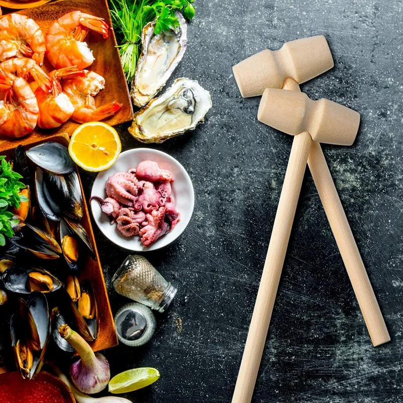 18 штук деревянный Краб Омары молотки морепродукты моллюски молоток твердой