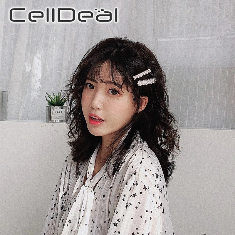 Модные женские аксессуары и клипсы для волос с искусственным жемчугом девушек