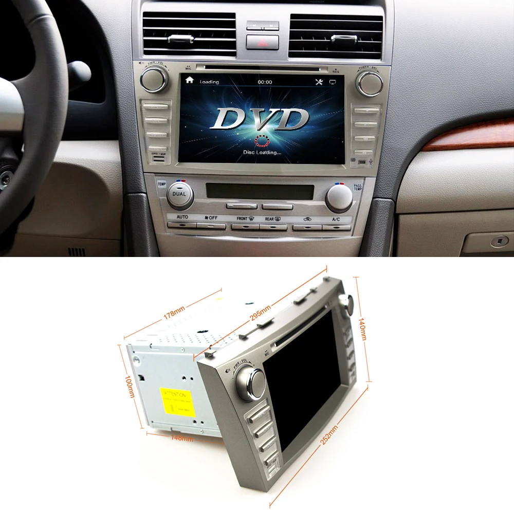 Eunavi 8 дюймовый 2 din автомобильный dvd плеер gps навигация автомобильное радио для Toyota