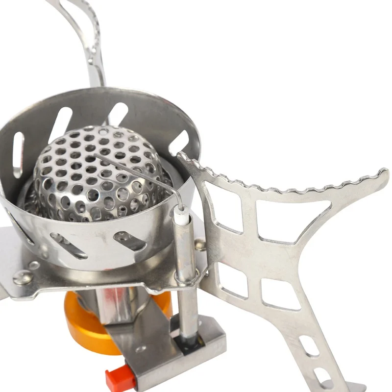 Новая уличная газовая ветрозащитная плита горелка для кемпинга складная