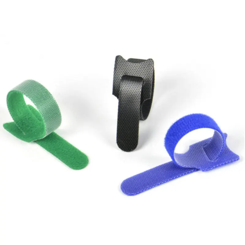 

10 Pcs Reusable Hook and Loop Fastener Double-sided Tape Nylon Velcros Cable Ties Velcros Strap Wire Data Line Storage Manager