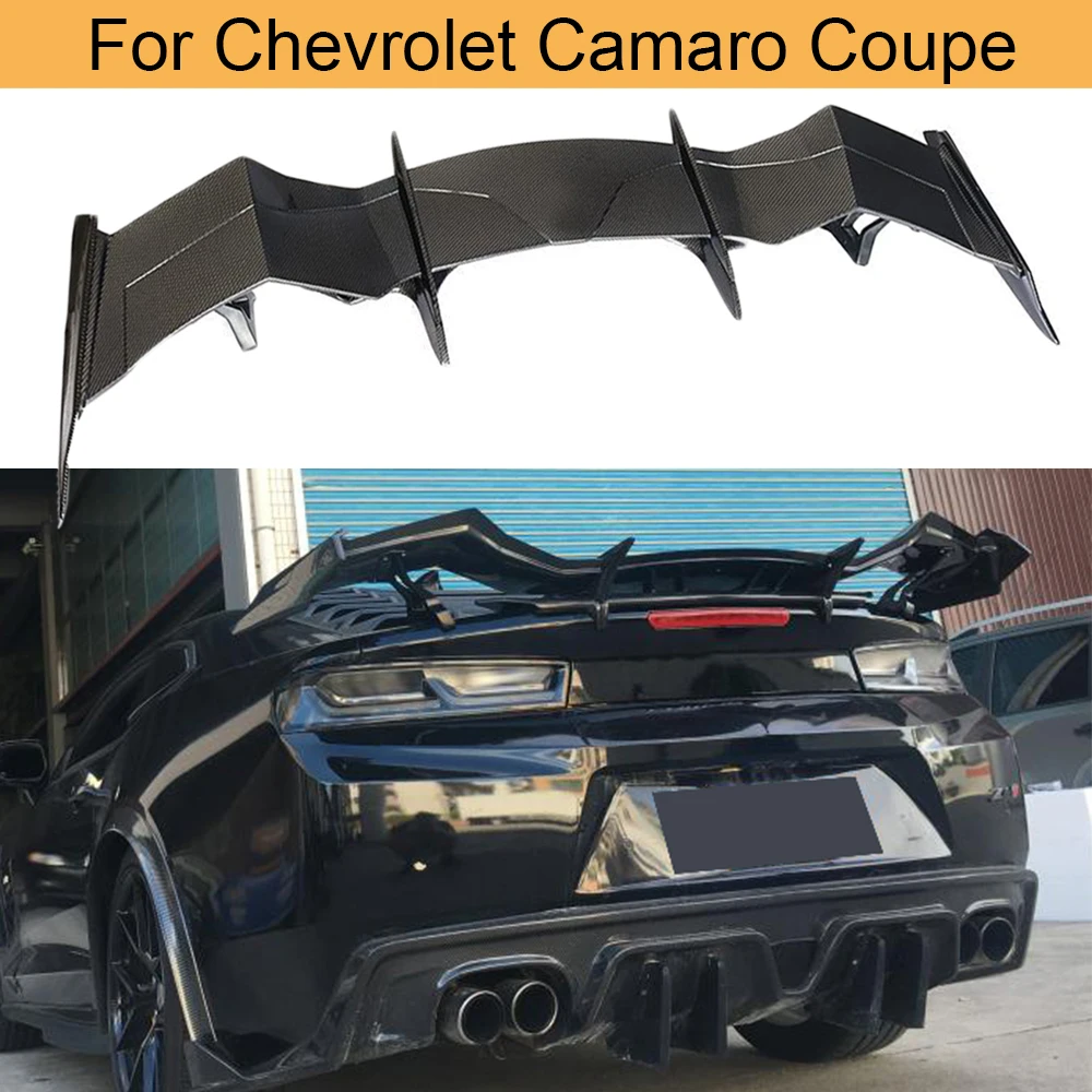 Задний спойлер для багажника большой обычный из углеродного волокна Chevrolet Camaro Coupe