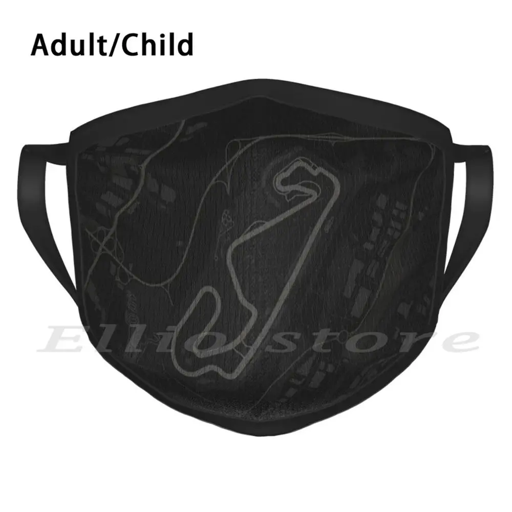 Смываемая маска цепи Каталонии с фильтром в городском стиле теплый шарф монтмело