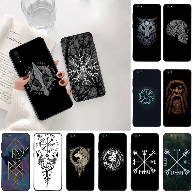 CUTEWANAN Viking Vegvisir Odin скандинавский ТПУ Мягкий силиконовый чехол для телефона Vivo Y91c Y17