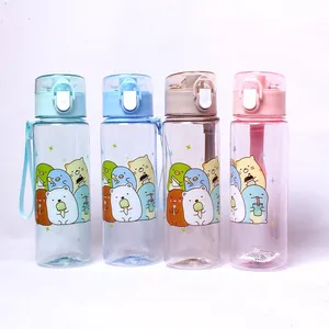 550 мл Япония Аниме Sumikko Gurashi угловая био действие напечатанный рисунок пластиковая спортивная чашка Творческий Студент портативная бутылка для воды подарок