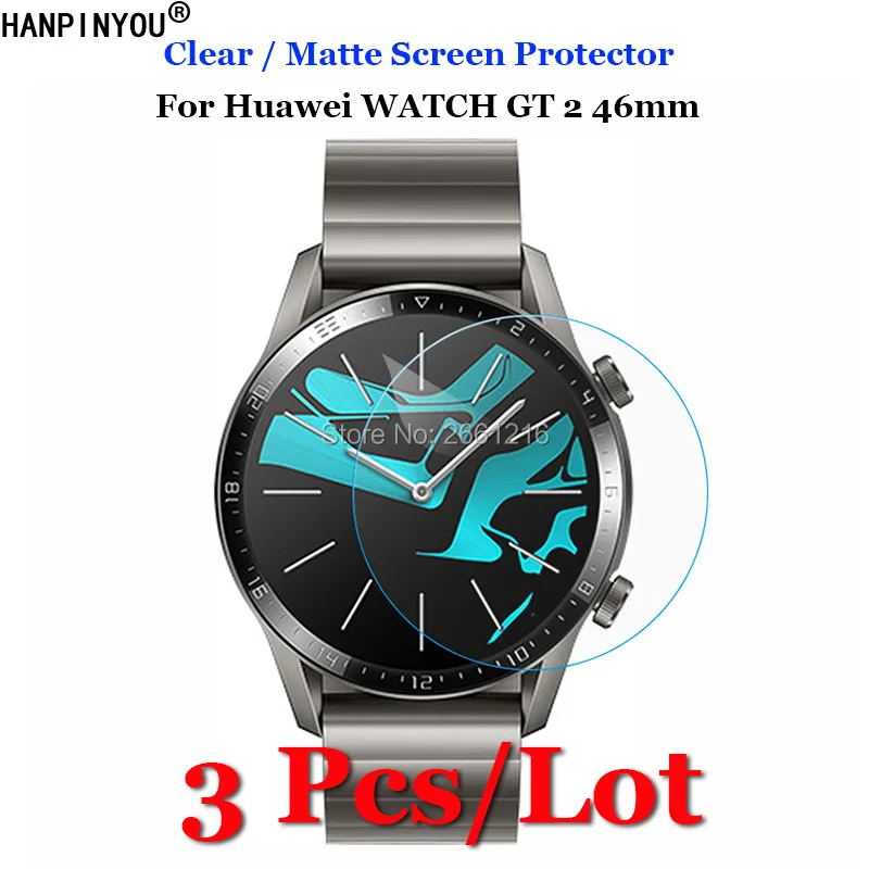 Прозрачная/Антибликовая матовая защитная пленка для смарт часов Huawei WATCH GT 2 46 мм 3