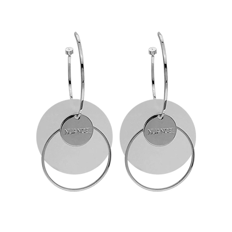 Круглые серьги холодсветильник темпераментные длинные Индивидуальные дикие