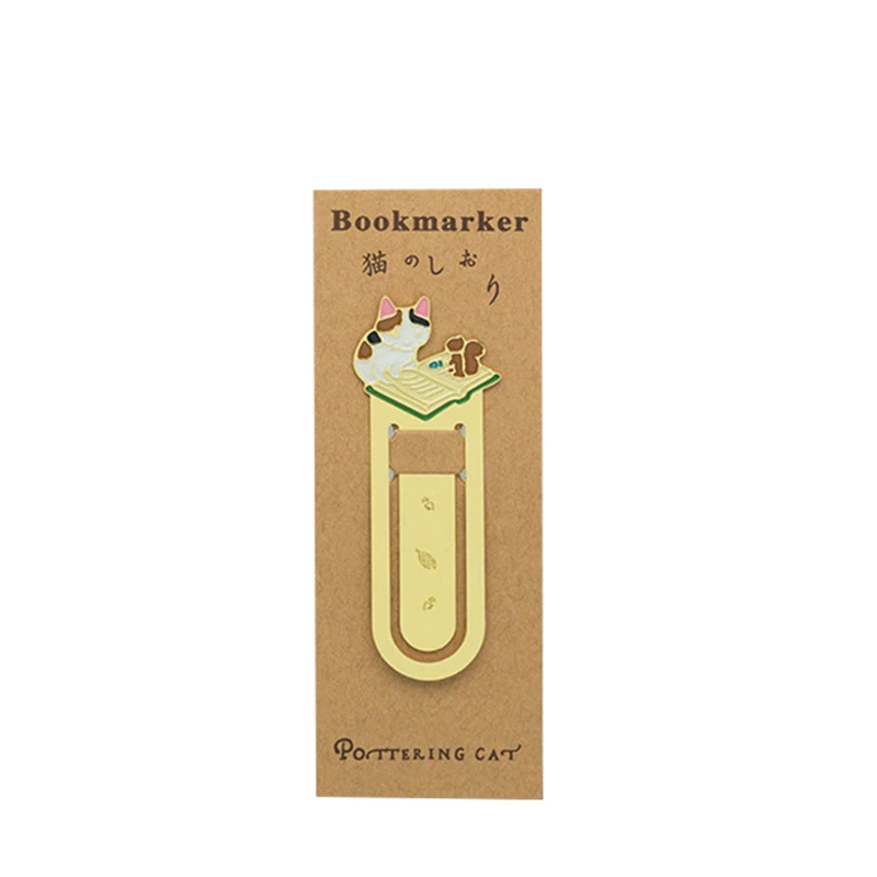 

Cute Creatives Novelty Metal Bookmarks Paper Reading Book Page Marker Stationery Supplies For Kids Adult GK99