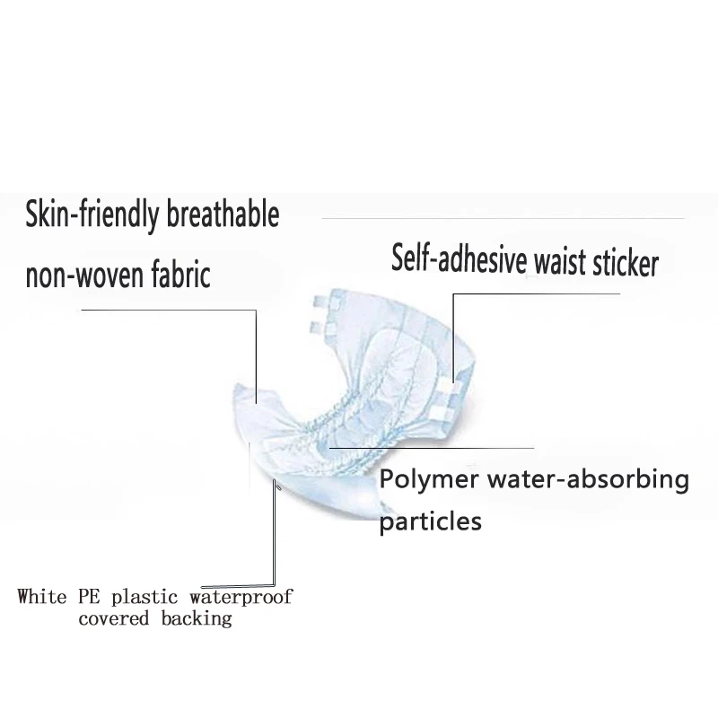 10 шт./пакет L большая взрослым Подгузники подходит для ухода за пожилыми людьми