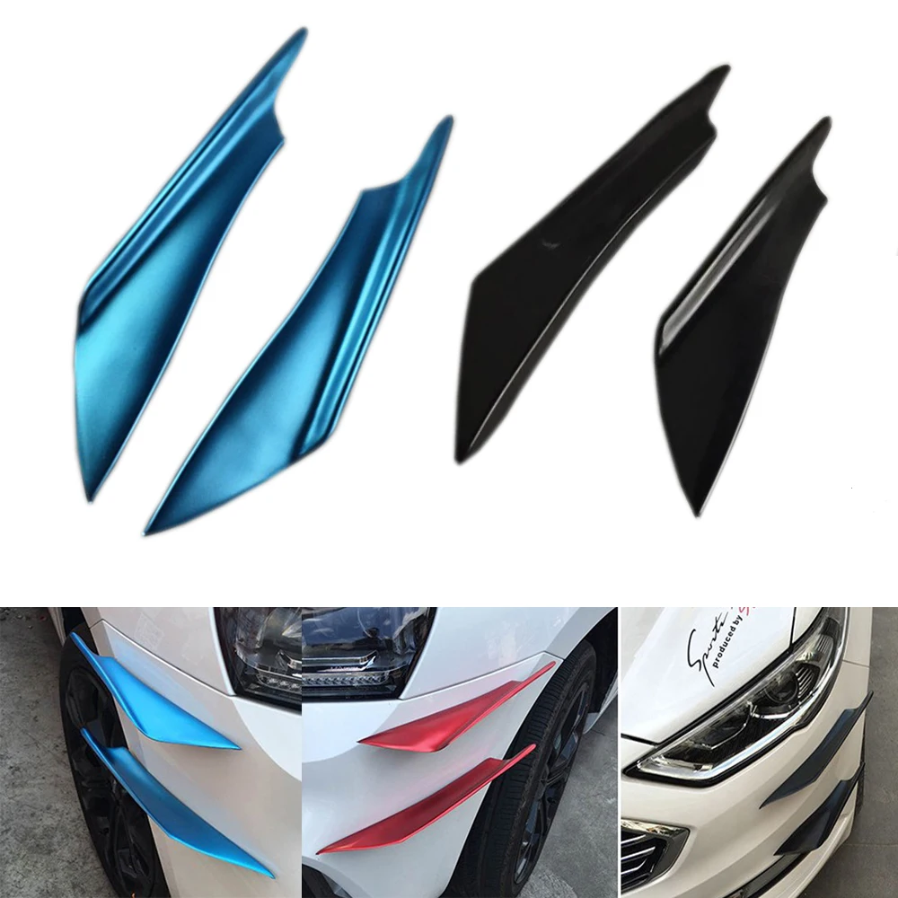 4 шт. автомобильный передний бампер дефлектор губы сплиттер плавники Canards кузов