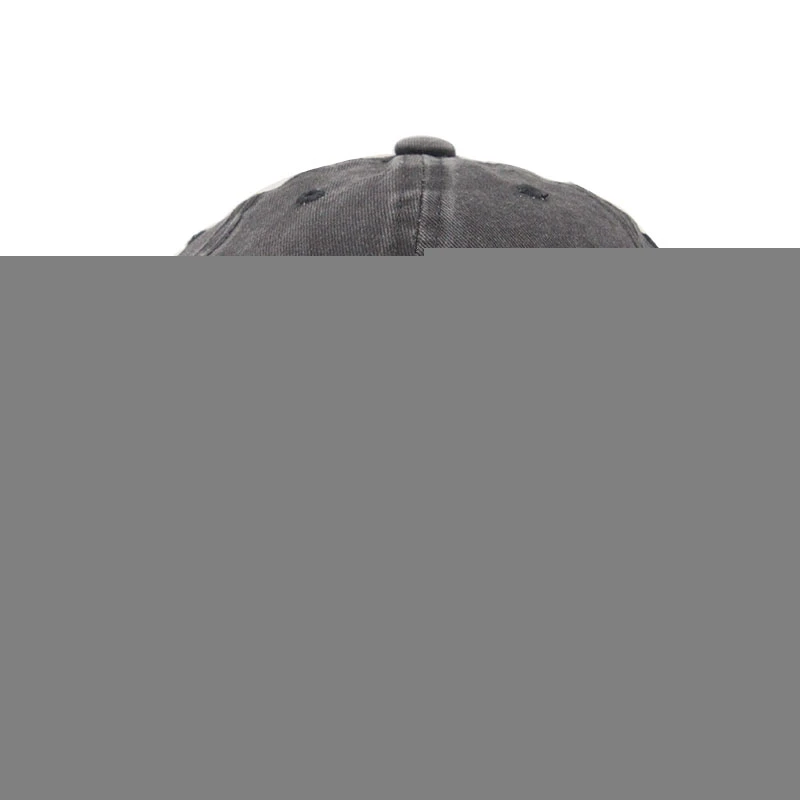 Высококачественная промытая хлопковая Регулируемая однотонная Бейсболка