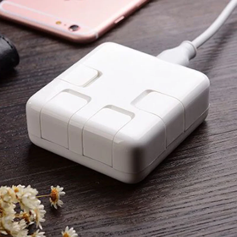 4 порта USB портативное зарядное устройство для IPhone Мульти адаптер питания DC5V 4A |