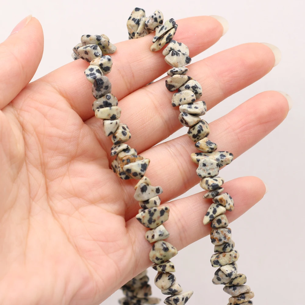 

5-8mm Natural Damation Jasper Beaded Irregular Gravel Beads for Jewelry Making DIY Necklace Bracelet Accessries Length 40cm