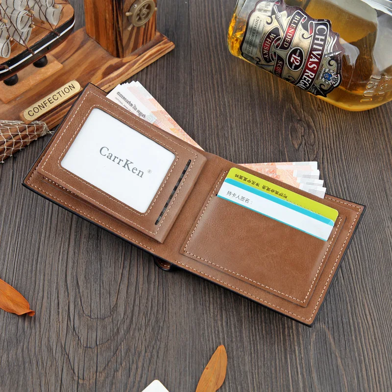 Новинка мужская в деловом повседневном стиле чехол-кошелек из искусственной