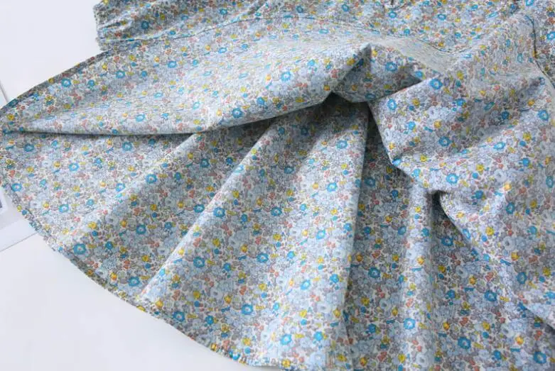 2020 весенние Хлопковые Платья принцессы с принтом для девочек милое детское