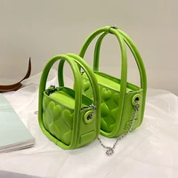 luxury brand mini tote bag 2021 summer new high quality pu leather womens designer handbag travel shoulder messenger bag purses