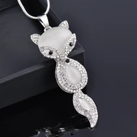 leeker sexy big opal animal pendant long necklace for women snake chain women statement neck jewelry zd1 lk2