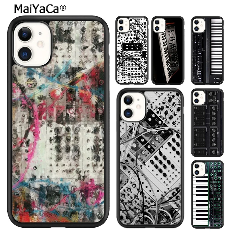 Винтажный синтезатор MaiYaCa, чехол для телефона с принтом Moog для iPhone 15 SE2020 6 7 8 plus XR XS 11 12 mini 13 14 pro max