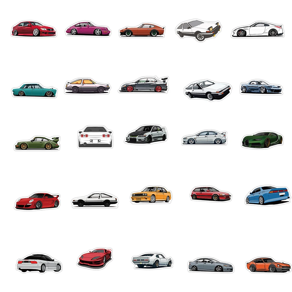10/30/50/100 шт. JDM модифицированный гоночный автомобиль граффити Стикеры s ноутбук
