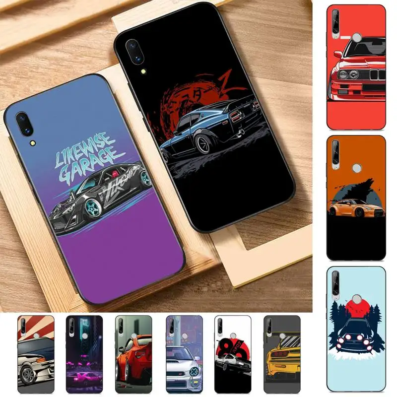

JDM Sports Cars Phone Case for Huawei Y 6 9 7 5 8s prime 2019 2018 enjoy 7 plus