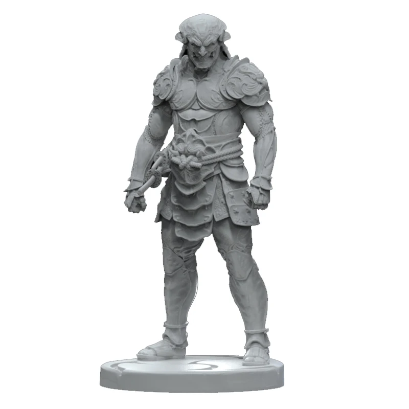 

1/24 75mm 1/18 100mm Resin Model Kits Devil Warrior Figure Sculpture Unpainted No Color RW-278