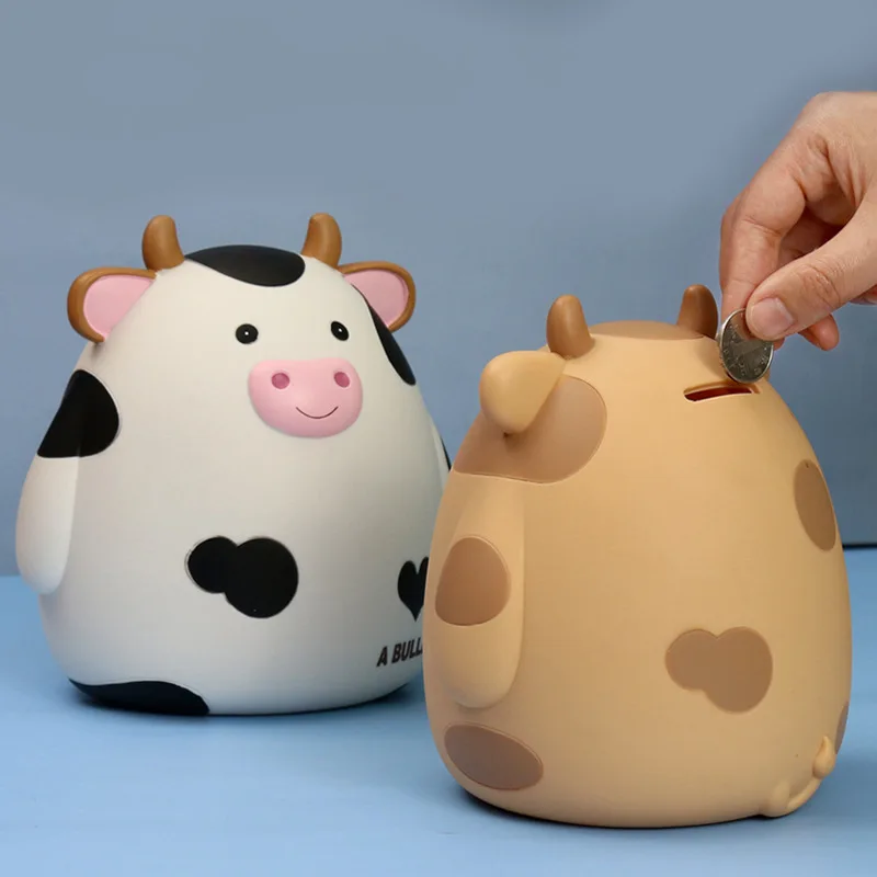 

Новая копилка, креативная копилка для монет, милая Копилка из коровьей кожи, Противоударная и небьющаяся копилка, детский подарок
