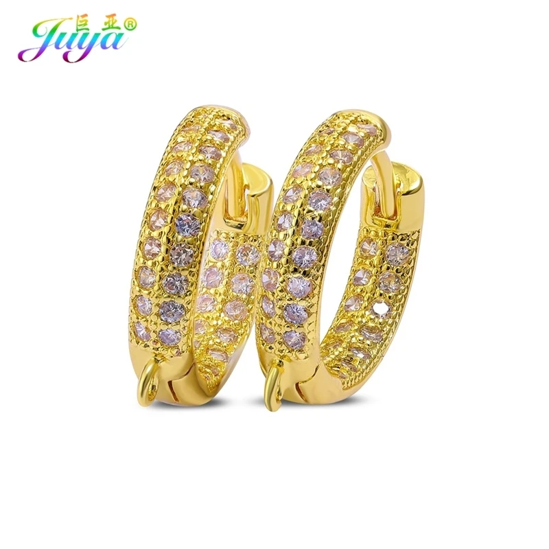 Juya, сделай сам, серьги, ювелирные изделия, Mkaing, аксессуары, застежка, серьги, крючки и застежки для модных жемчужных сережек, материал для изготовления - Цвет: Gold