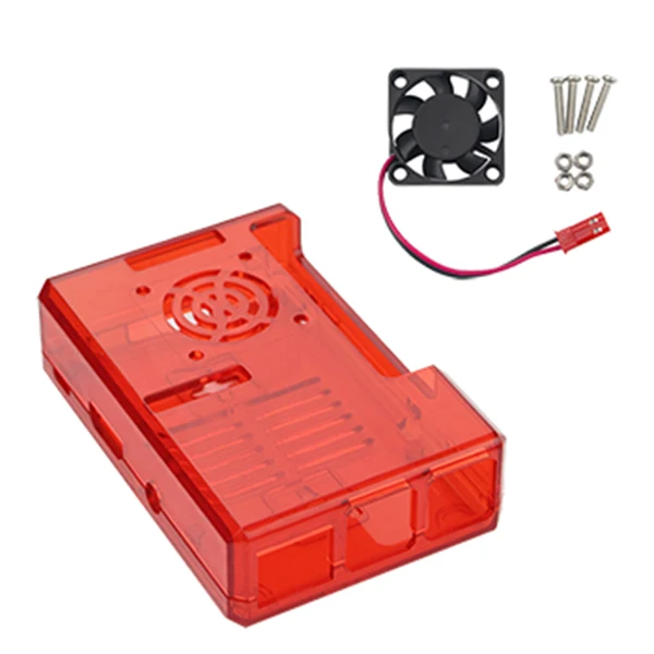 Новый защитный чехол + вентилятор для Raspberry Pi 3 ABS корпус бесшумное рассеивание