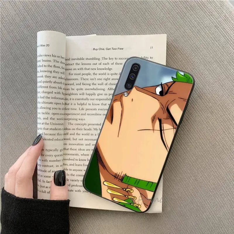 

one Piece of Anime Zoro Phone Case For Samsung galaxy S note 7 8 9 10 20 fe edge A 6 10 20 30 50 51 70 lite plus cover funda