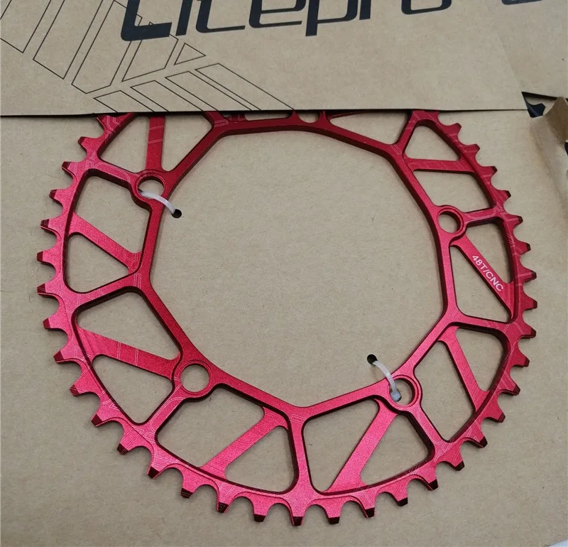 Litepro Chain Wheel 130 BCD 48T Front Single Disc Hollow Ultralight Chain heel 8/9/10 Speed Folding Bike Road Bicycle Parts images - 6