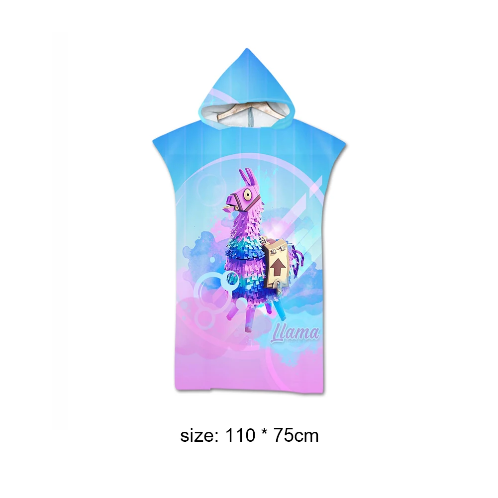 

Fun bathrobe, hooded cloak, beach swimming pool towel, sun protection, windproof bathrobe, printed bath towel, super absorbent