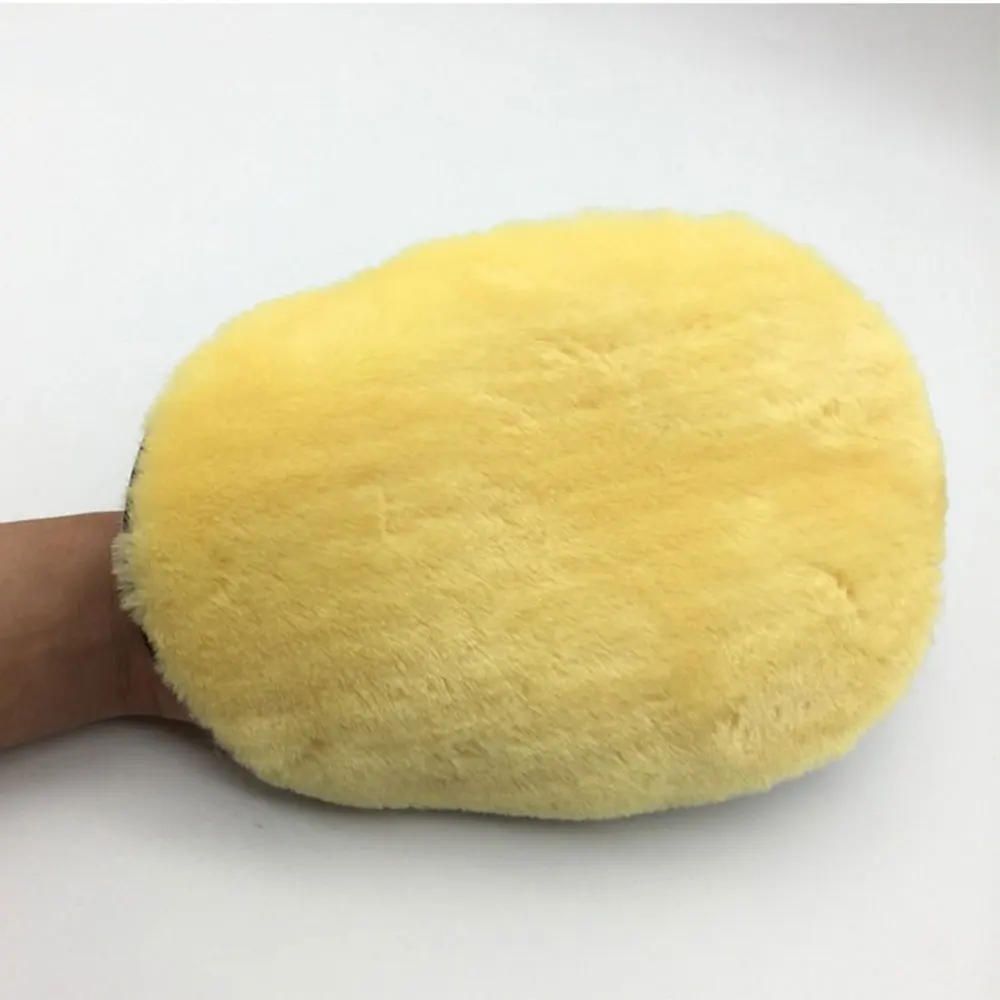 Шерстяные перчатки для автомойки полировки и чистки автомобиля плюшевая