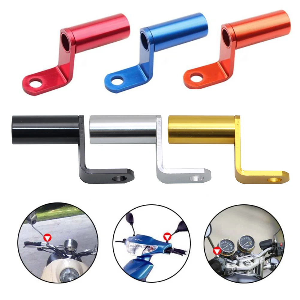 Мотоциклетная ручка Cafe Racer с ЧПУ Алюминиевый зажим для телефона держатель