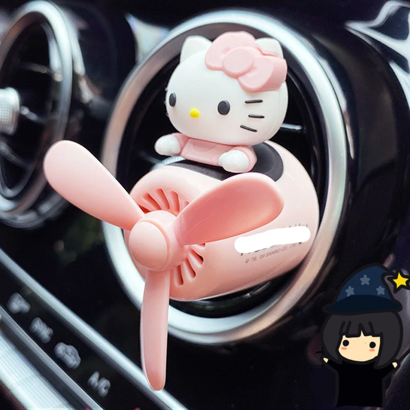 Car Air Freshener Auto Accessories Interior Perfume Kitty On A/c Conditioning Outlet Diffuser Anime Genuine | Автомобили и
