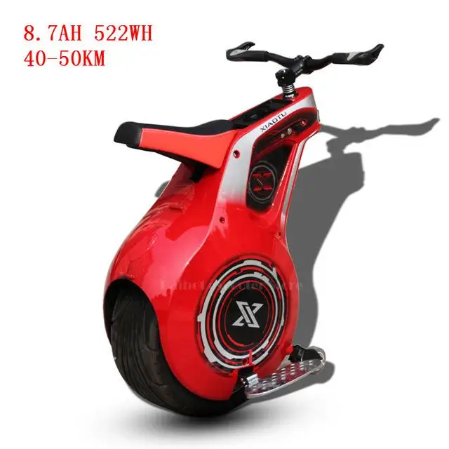 Red 45-50KM 19 дюймов взрослый Электрический мотоцикл 800 Вт 60 в одно колесо портативный Электрический баланс скутер с приложением сиденья - Цвет: Red 45-50KM