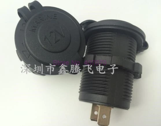 Водонепроницаемая штепсельная Вилка для сигарет мотоцикла 100 шт. 12 В 24 разъем