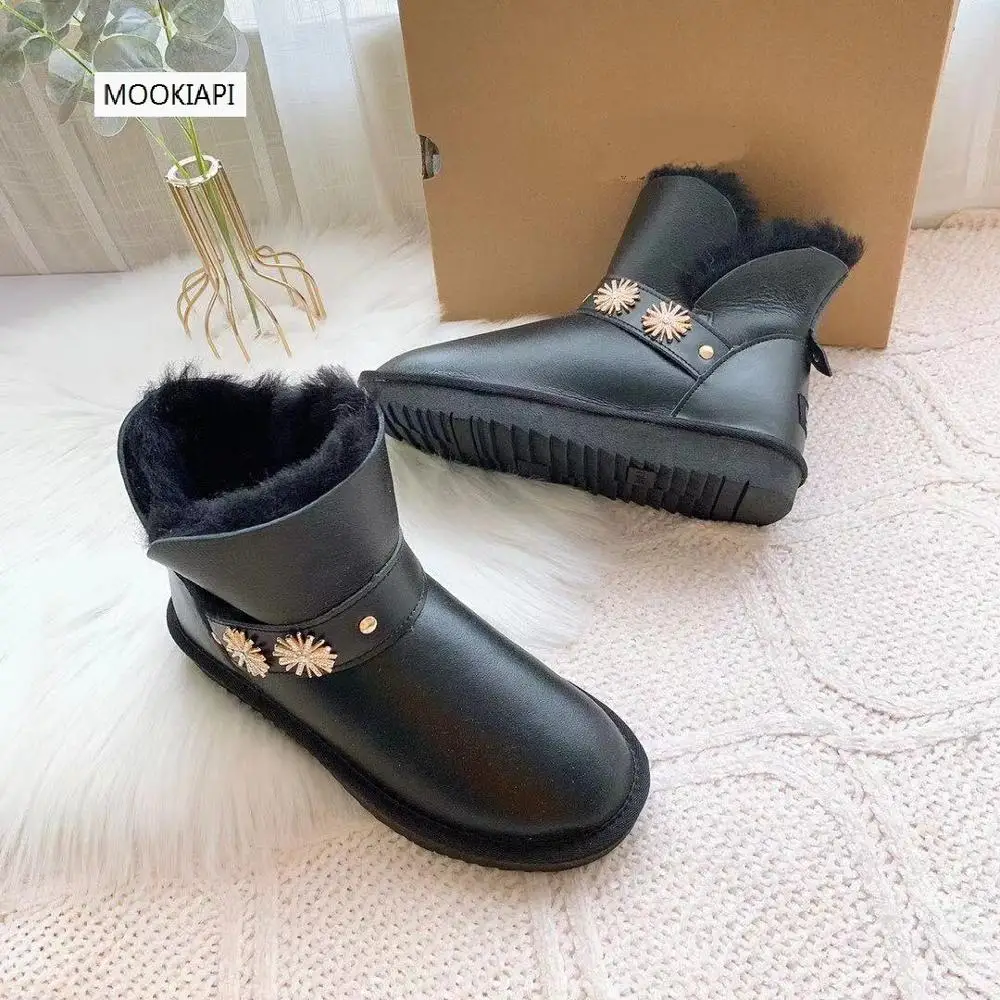 2019 г. Австралийский бренд зимние сапоги высокого качества Натуральная Овчина