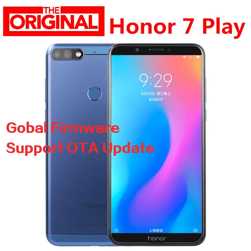 Сток Honor 7 Play Y5 Prime 4G LTE смартфон MTK6739 Android 8,1 5,4" ips 2 Гб ram 16 Гб rom13.0 МП мобильный телефон