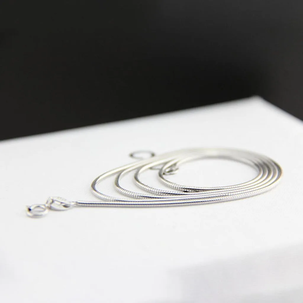 Женская цепочка змейка из серебра 925 пробы 18 дюймов|Цепочки| |